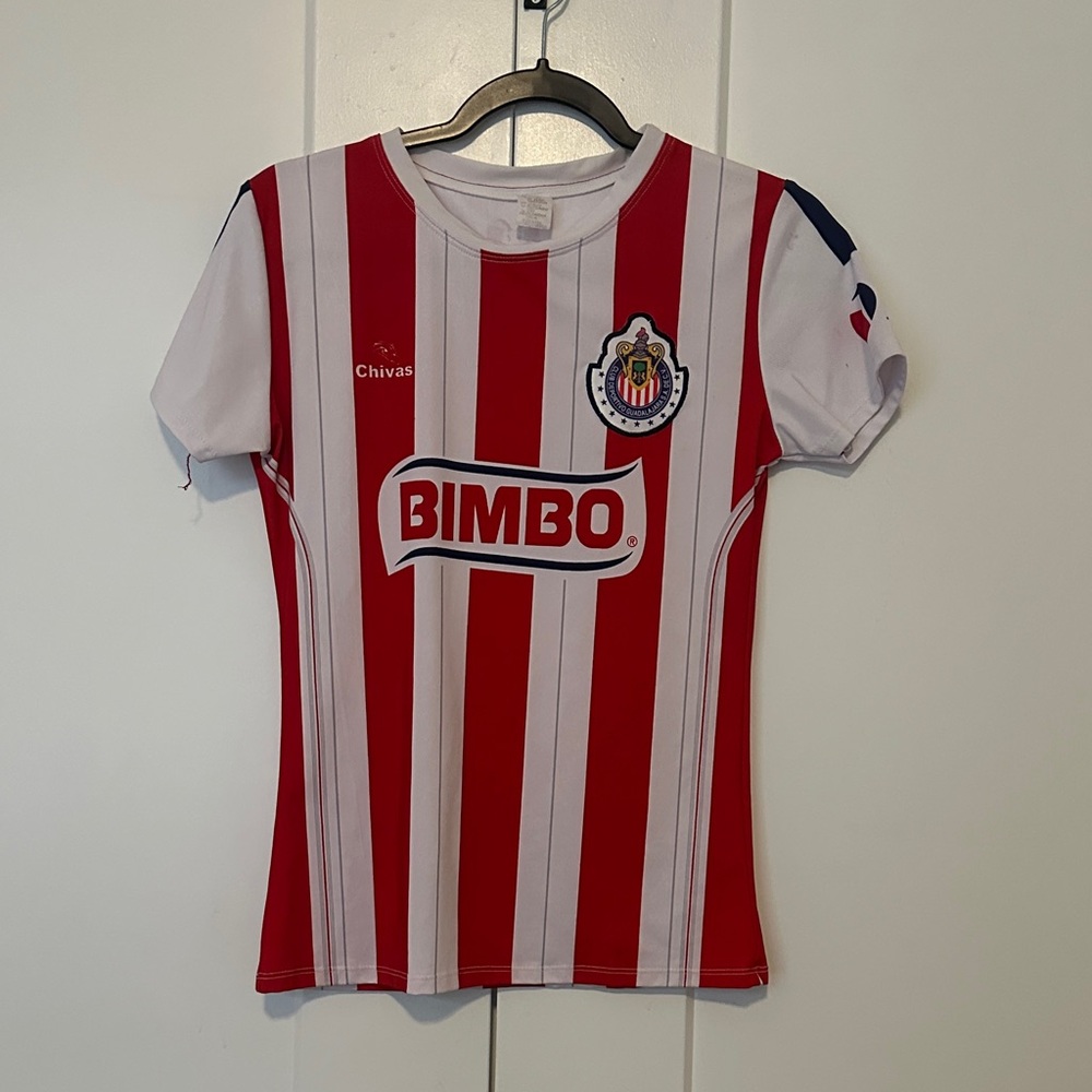 Civas  Red and White Striped Jersey